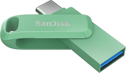 SanDisk Ultra Dual Drive Go Type-C 128GB, OTG, Upto 400MB/s, Pendrive, Absinthe Green, 5Y Warranty (SDDDC3-128G-I46GPD)