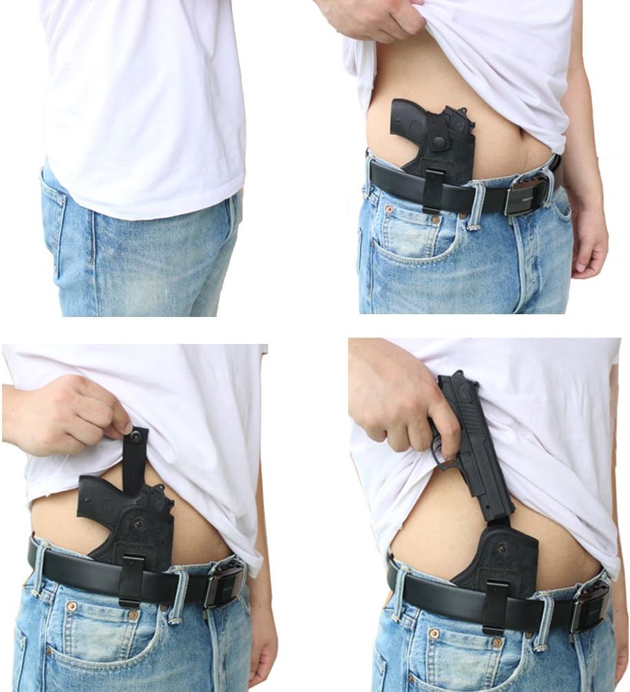 CREATRILL IWB Holster Fits Glock 17 19 22 23 32 33; S&W M&P Shield 9mm.40.45 ACP; Ruger LC9; Spring Field XD All Similar Size Pistols Concealed Carry in The Waistband Gun Holster