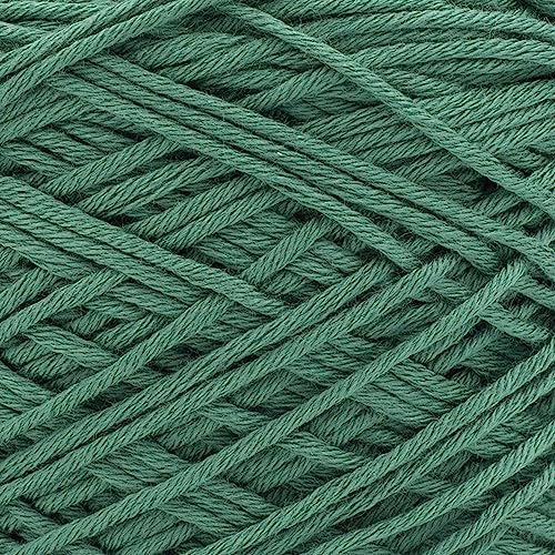 Image of Lion Brand Yarn, Coboo Cotton Blend Crochet Yarn, Bayberry, Green, 1 Pack