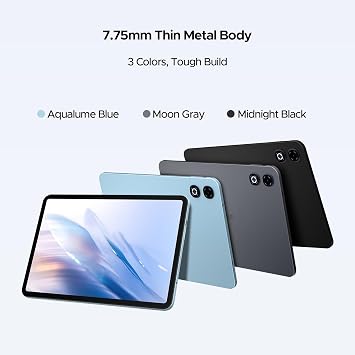 TAB G6 MAX Android 16 Tablets, 13.4 inch FHD+ Tablet, 11000mAh, 32GB RAM + 256GB ROM/2TB, 90Hz IPS Screen Android Tablets, Octa-core Gaming tablet, 5G Wifi/Widevine L1/Face ID/OTG, Blue