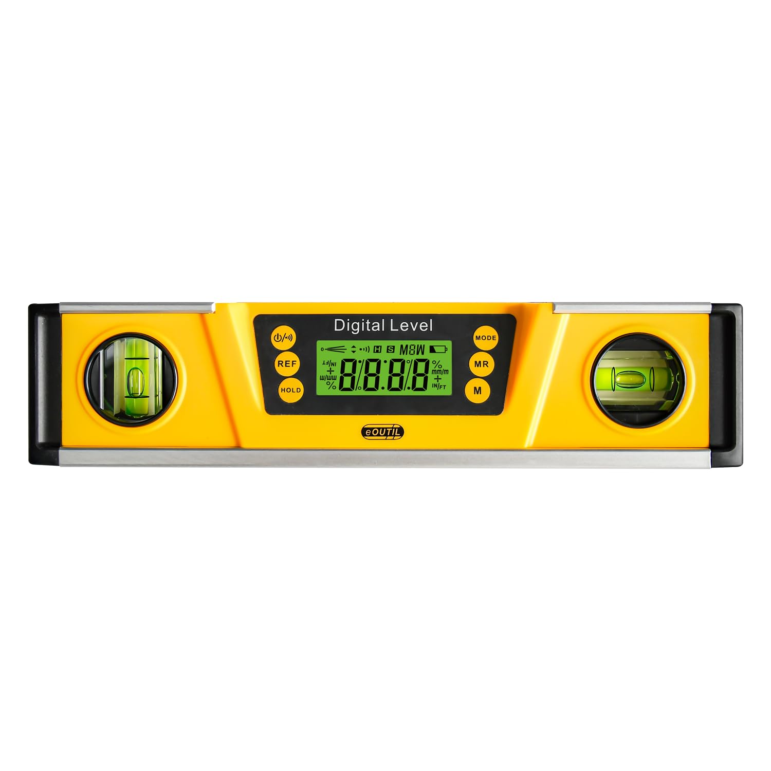Digital Level and Protractor, 10 Inch IP54 Protected Electronic Bubble Inclinometer Angle Finder Gauge (Yellow) - Image 2