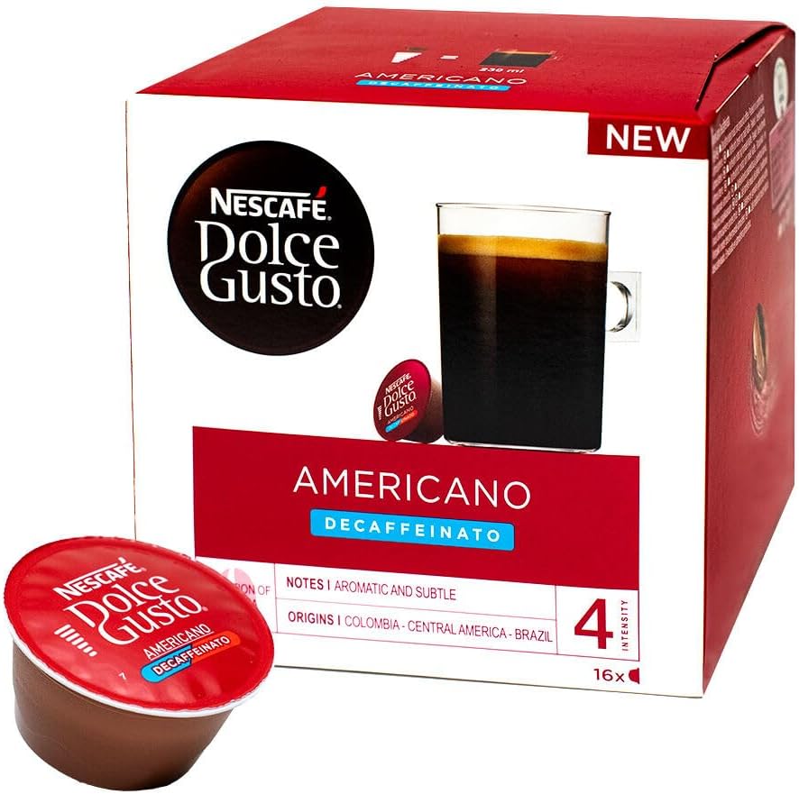 Buy 10,20,30,50,80 & 100 Compatible With Dolce Gusto Americano Decaf Coffee & Milk Capsules/Pods - SOLD LOOSE