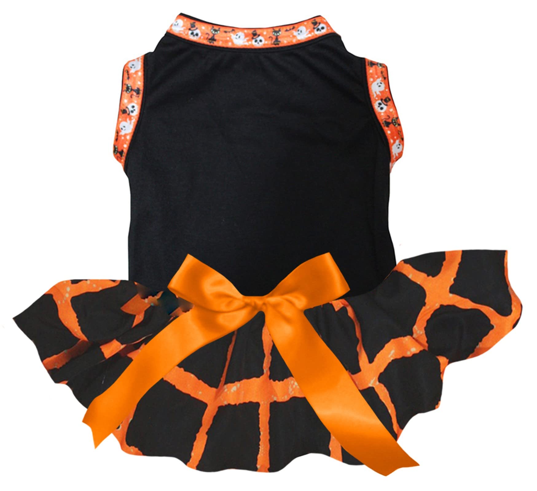 Robe Halloween chiot XL noir treillis : le costume extensible anti-frottement