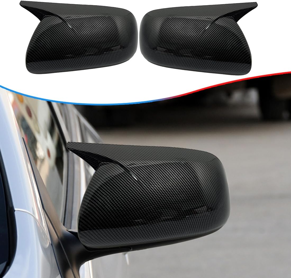 Side Mirror Cover, for Toyota Corolla 2009 2010 2011 2012 2013 2PCS Turn Signal housing Cover Accessories - Carbon Fiber
