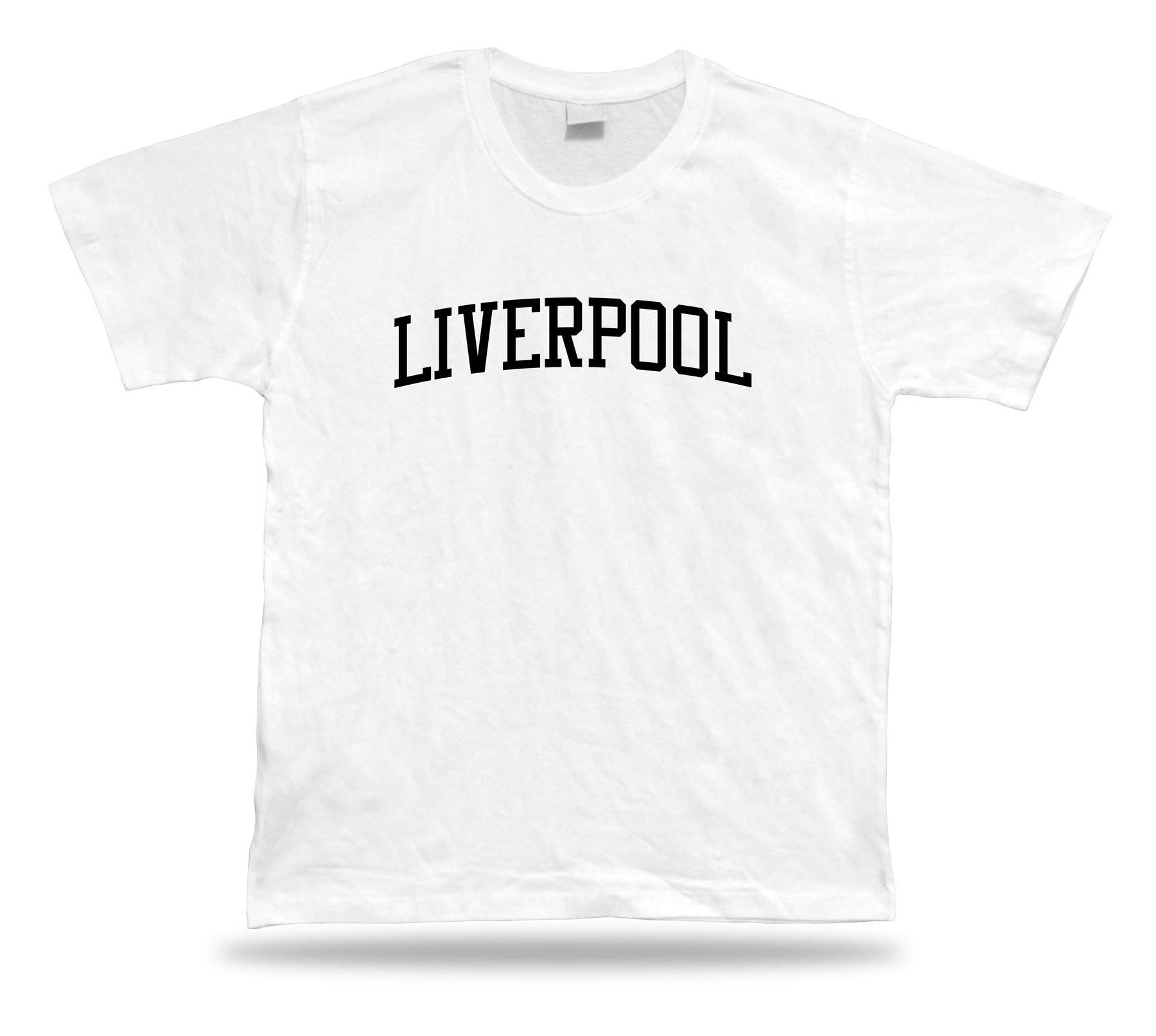 APSRA RETAIL T-Shirt Classic Apparel Great Gift idea Soccer Liverpool England United Kingdom Casual T-Shirt Half Sleeve Round Neck Printed Men's t Shirt(64_S) White