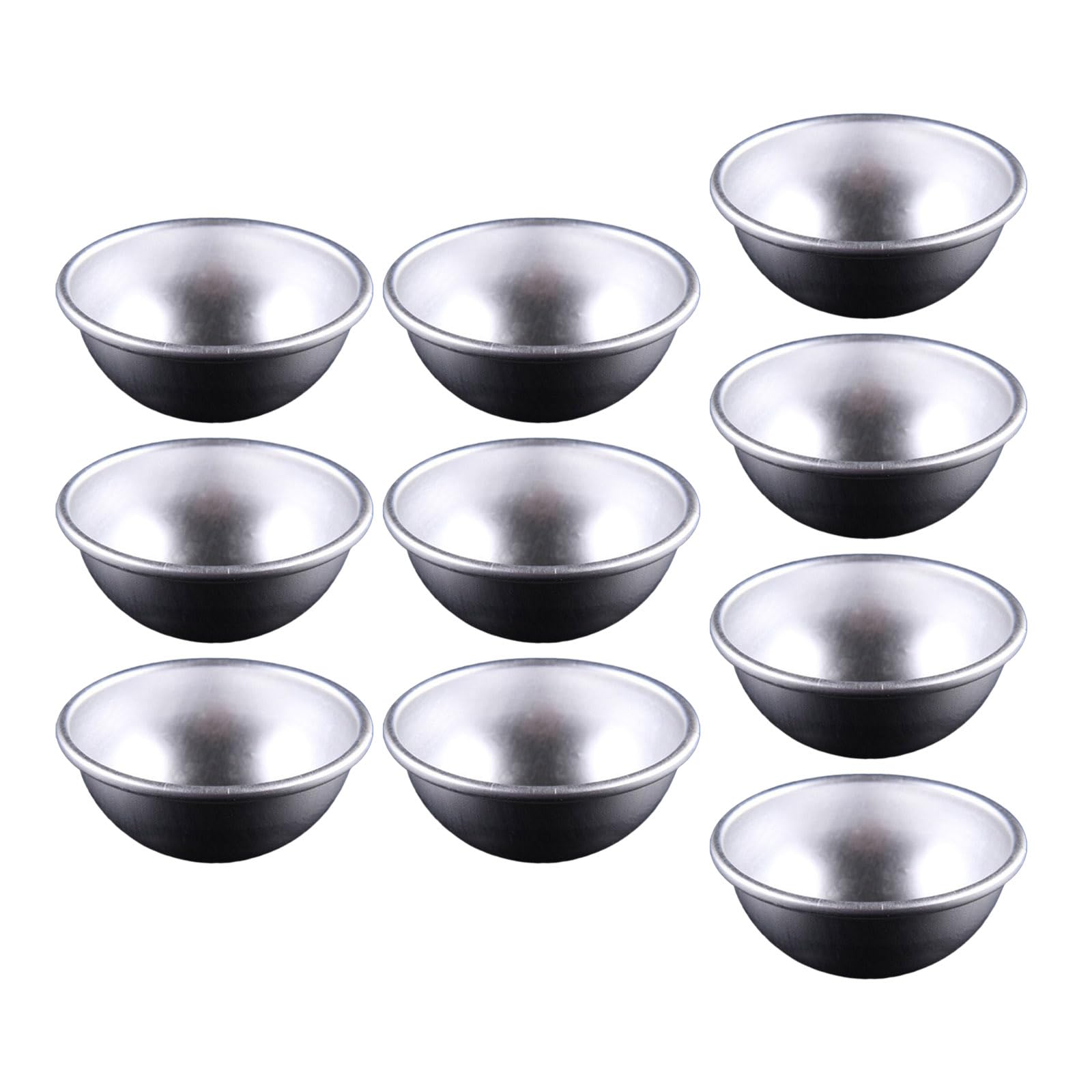 Yhplxyuus Of 10 Round Cake Tins Bakings Molds Dessert Molds Cake Pans AluminumAlloy Semicircle Bakings for