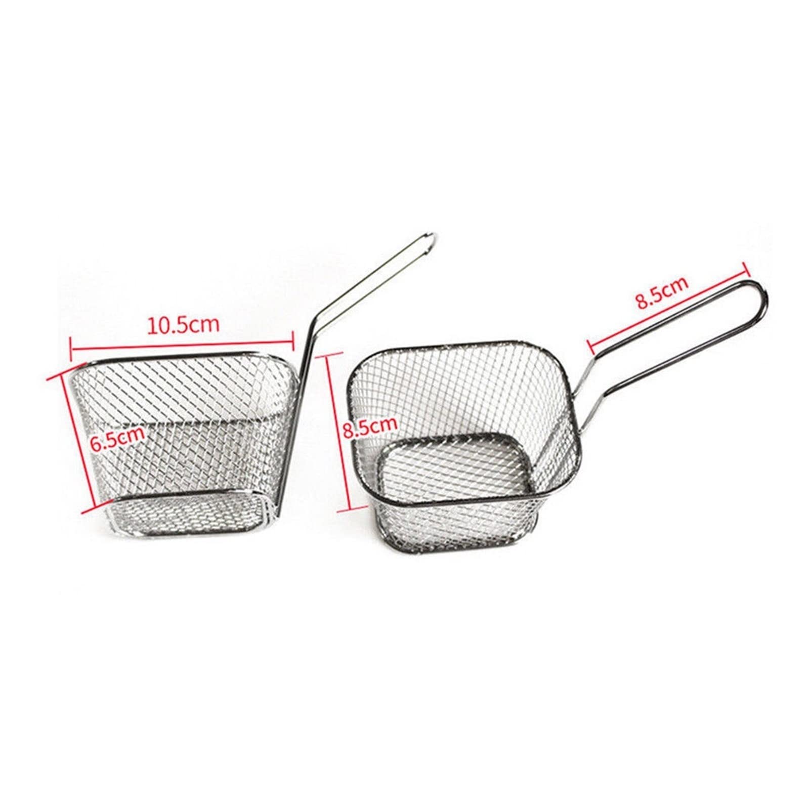 Mini cestino per friggere – Cestino quadrato per patatine, snack e cibi fritti – 1 utensile da cucina per risultati perfettamente croccanti