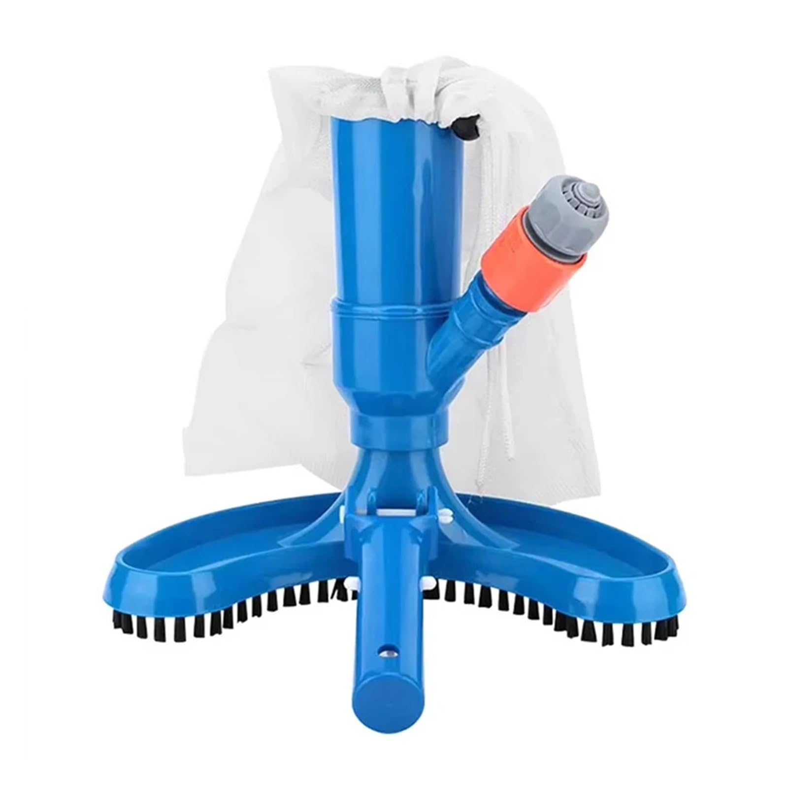 TIEOAXFT Portable Swimming Pool Cleaning Tool Kit With 5 Section Pole Pool Spa Jet Vacuum Cleaner For Above Ground Pool Spa Pond Hot Tub(E/U Plug)