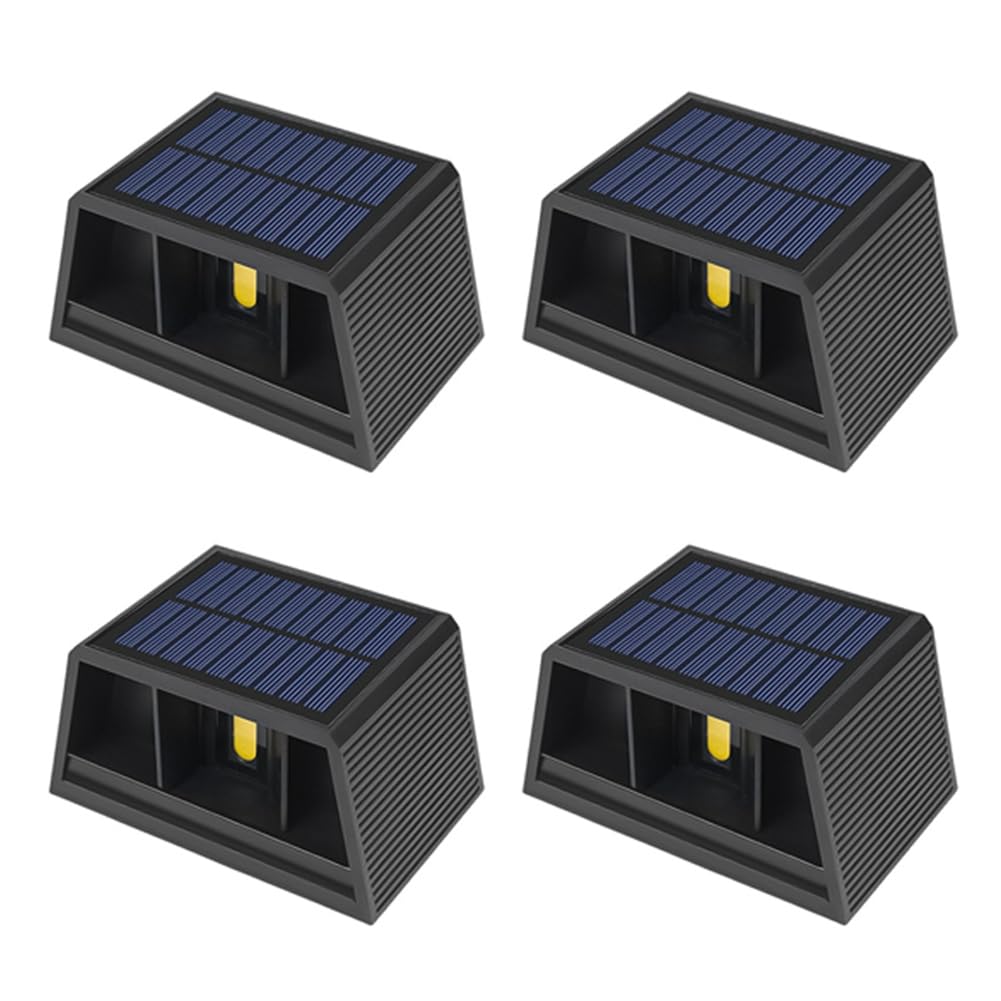 Applique da Esterno a LED Impermeabile, Illuminazione Ambientale Solare, luci per Portico, Lampada da Giardino 13x8,5x7 cm