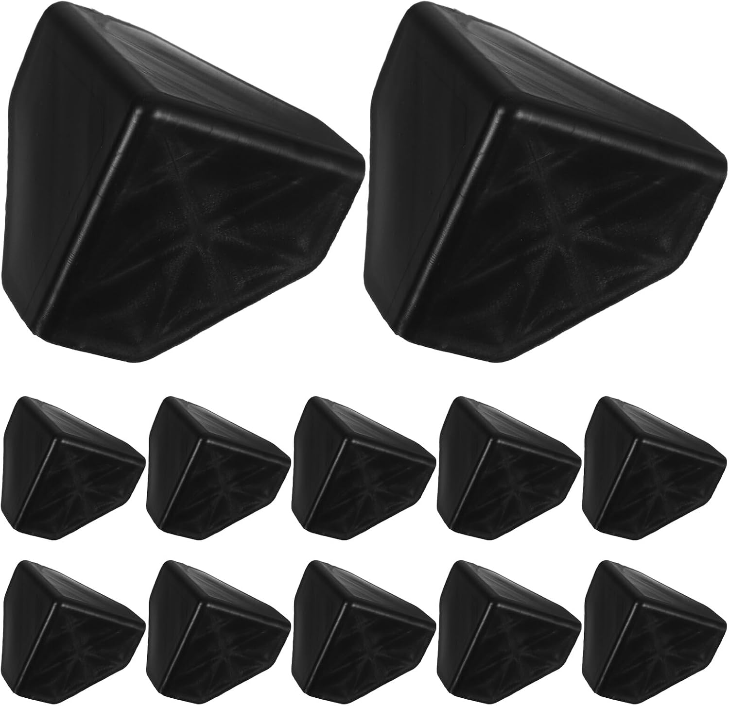 100pcs Plastic Packaging Corner Protectors 60mm, Impact-resistant Edge Guards for Carton Packing and Furniture Shipping, Sturdy Packaging Box Corner Guards for Industrial Use