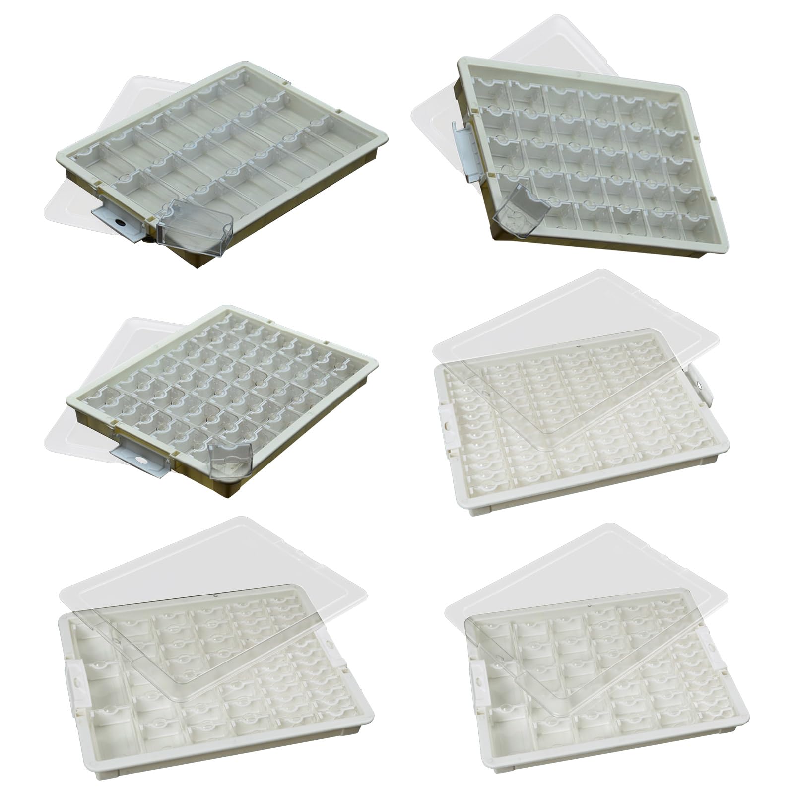 Contenitore multiuso per perline, organizer per perline, con scomparti, accessori per gioielli
