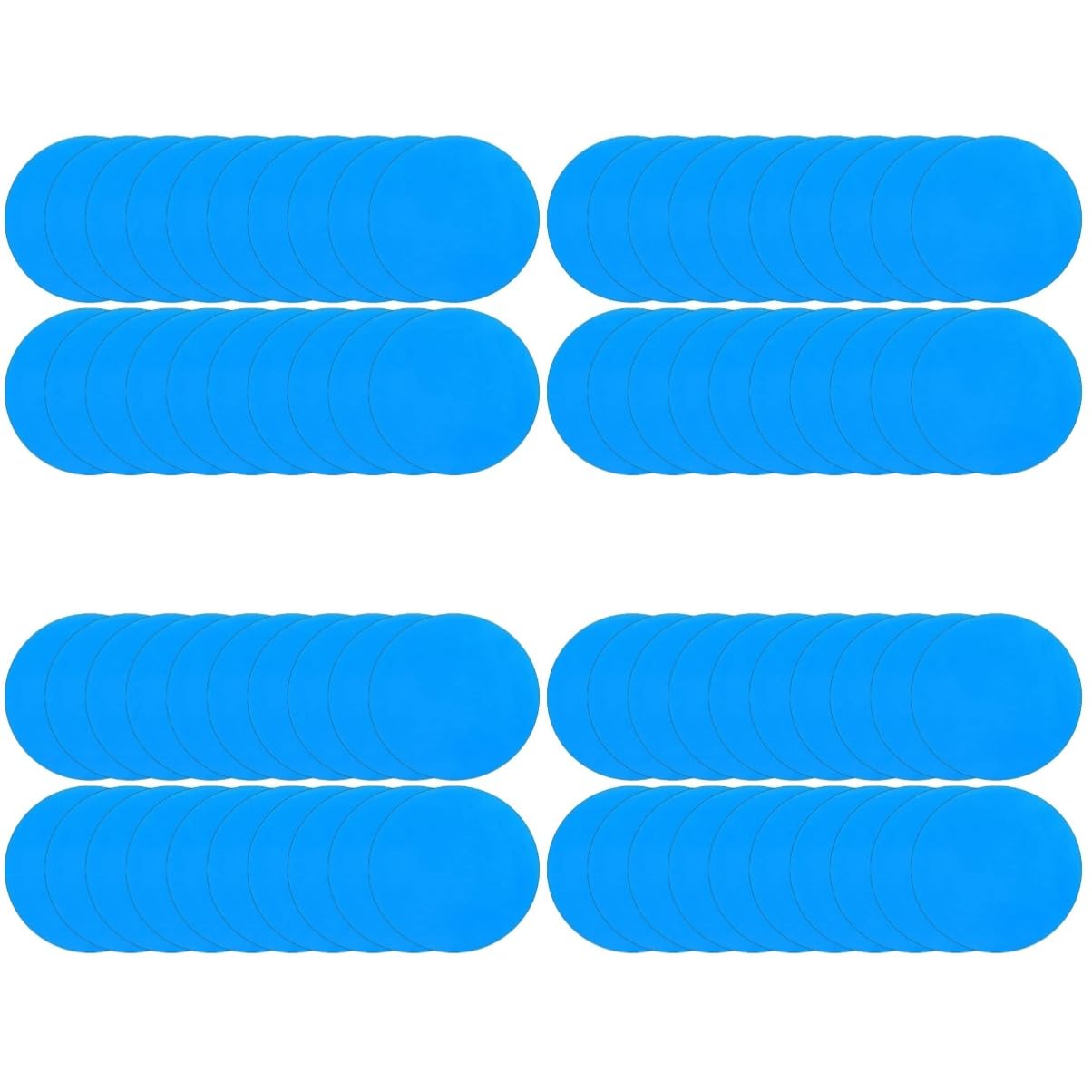 Sosoport 80 Pcs PVC Repair Patch Pool Liner Patch Swim Ring Repair Patch Tent Patch Kit Waterproof Kayak Tool Waterproof Repair Patch Waterproof Sticker Stickers Canoe Water Proof