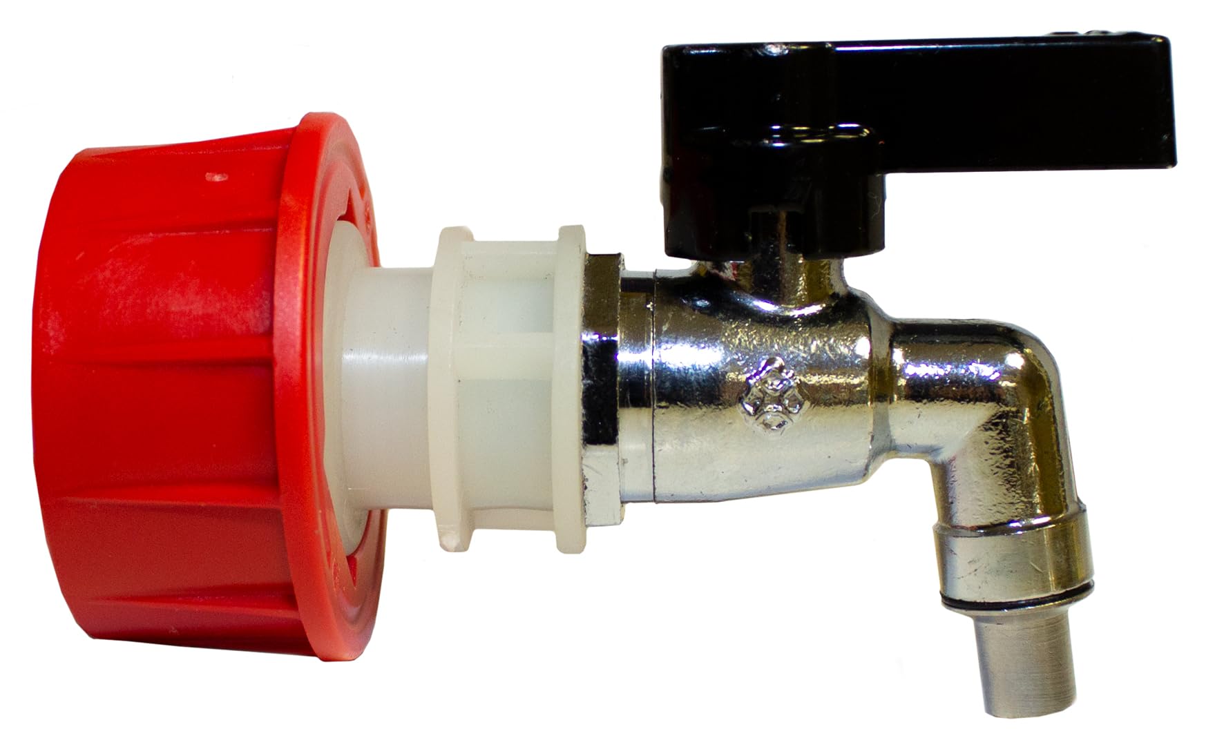 GRAF Grifo de Vaciado de latón 1/2'' con Adaptador, Compatible con Barril Universal de GRAF