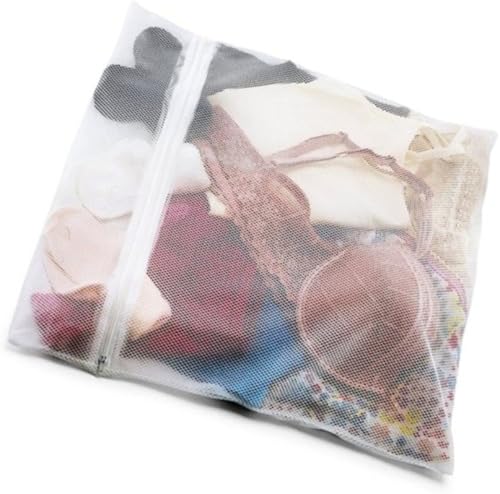 2 bolsas de lavado de ropa con cremallera 10X12 malla de red delicada sujetador ropa interior