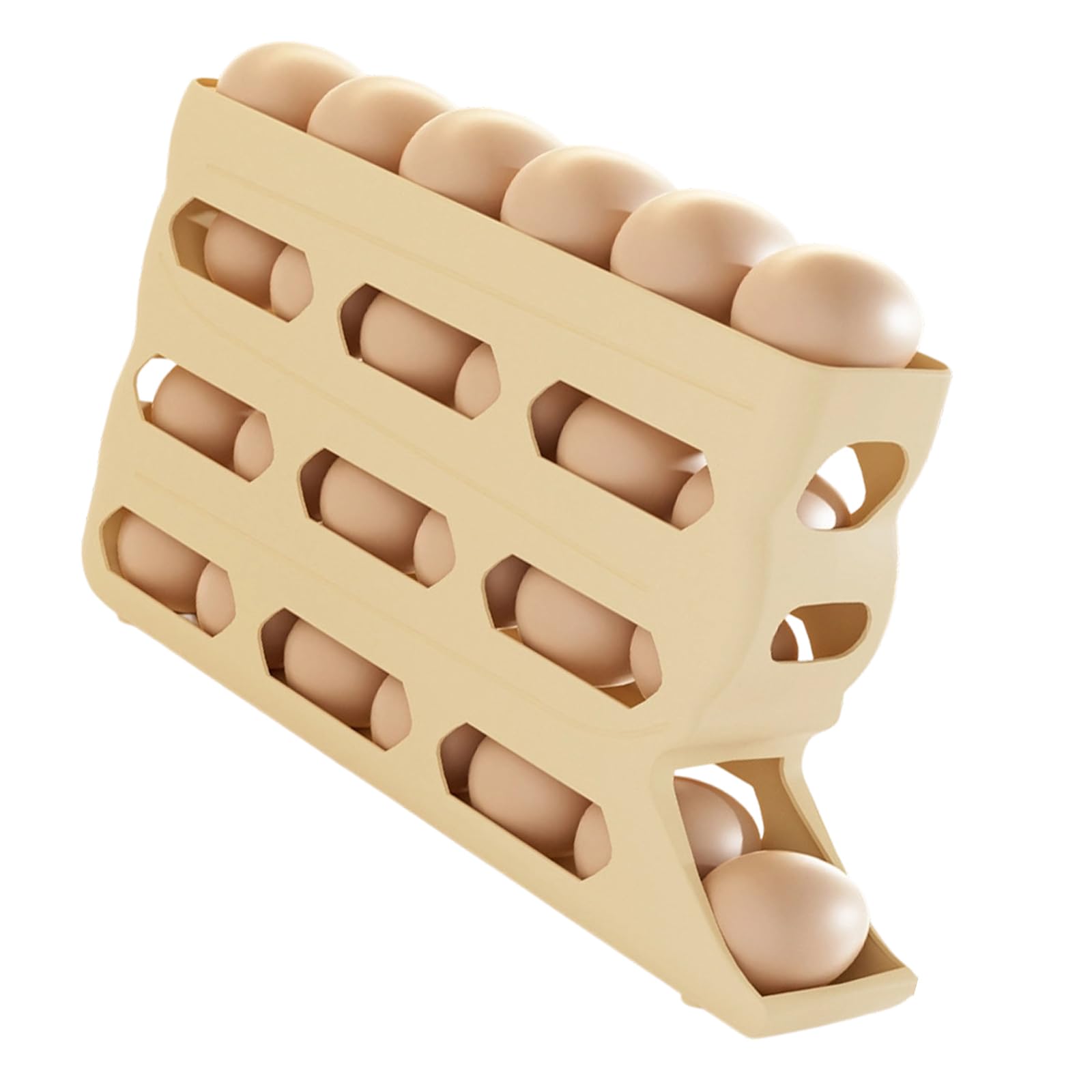 LUCKGONI Eggs Storage Container With Stackable For Organized Kitchen And Refrigerator Space Saving