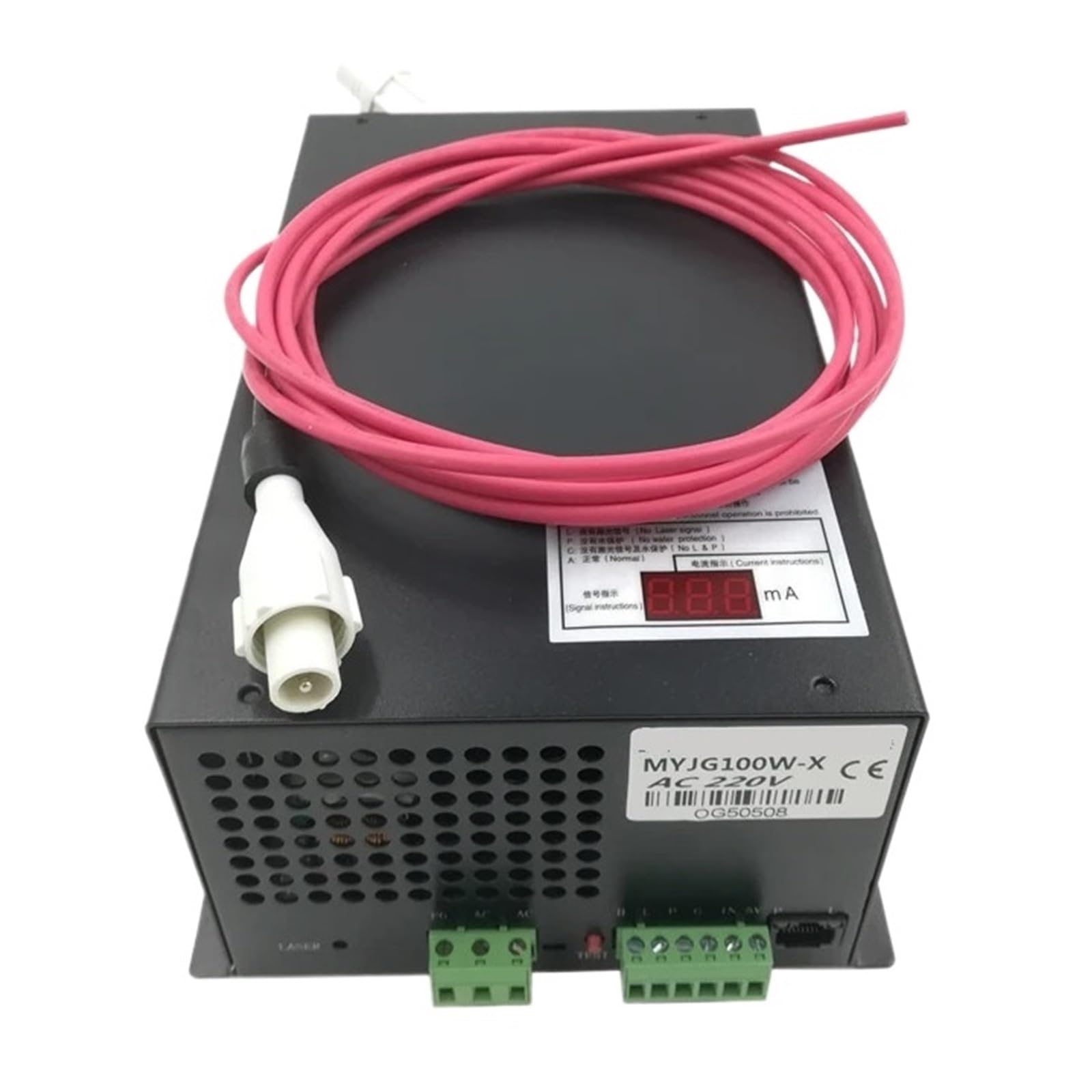 SWEWDSQG MYJG100W CO2 Power Supply 100W Voltage(MYJG100W-X,110V)