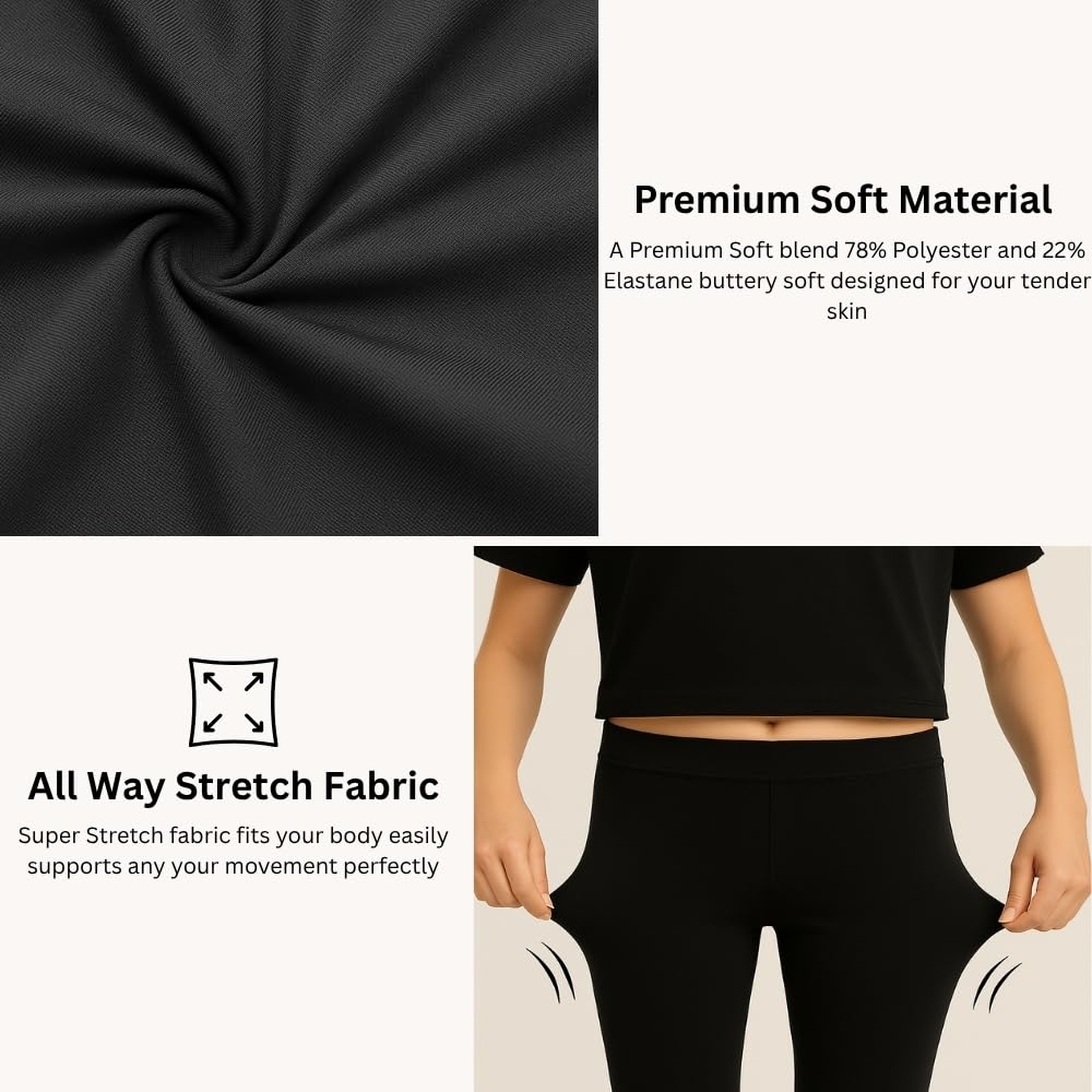 PopCouture Leggings deportivos prémium para niñas para danza y gimnasia