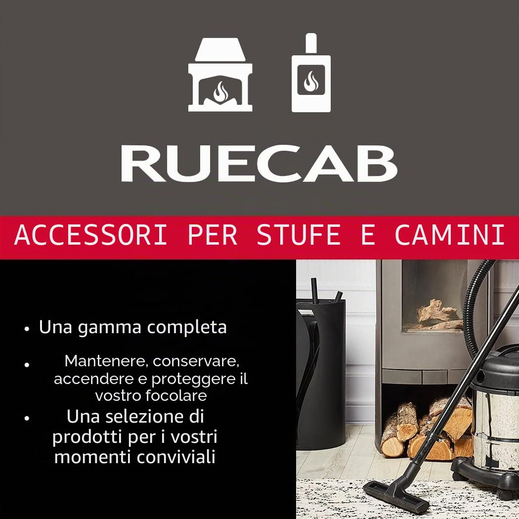 RUECAB - Scatola per pellet, contenitore per pellet - Capacità: 70L - Con coperchio - Materiale: Acciaio - Dimensioni: 51 x 51,5 x 31 cm - Forma rettangolare - Stock 3 sacchi di pellet da 15 kg
