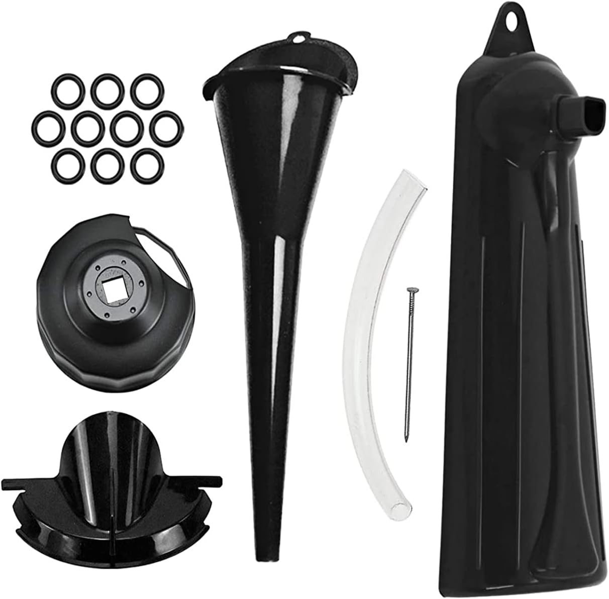 YHMTIVTU 9" Crankcase Oil Fill Drip Free Oil Filter Primary Case Oil