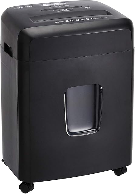 Amazon Basics 18-Sheet Cross-Cut Paper, CD, and Credit Card Shredder