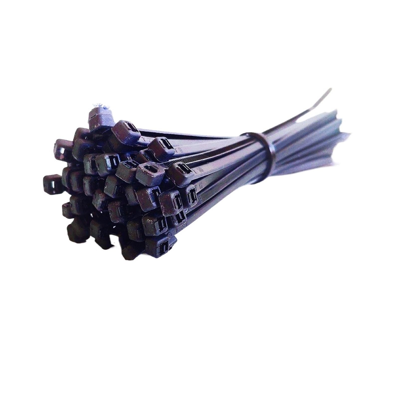 Derencias pesadas con tirolina, Bridas for cables, surtido de bridas for cables, autobloqueantes, 100 piezas(Schwarz,4 300mm)