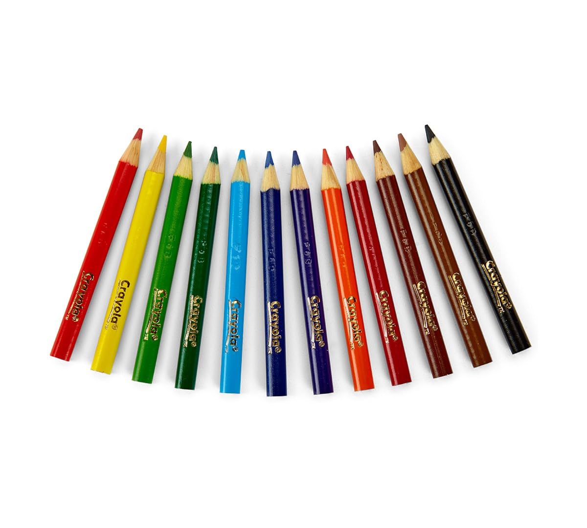 Crayons De Couleur Courts Crayola - Pack De 12, Mine épaisse, En Bois Reboisé, Non Toxique - 4