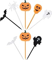 Vista 165 de Rsstarxi Paquete de 36 adornos para cupcakes de Halloween, bruja, fantasma, magdalenas, murciélagos, arañas, gatos, decoración de pasteles