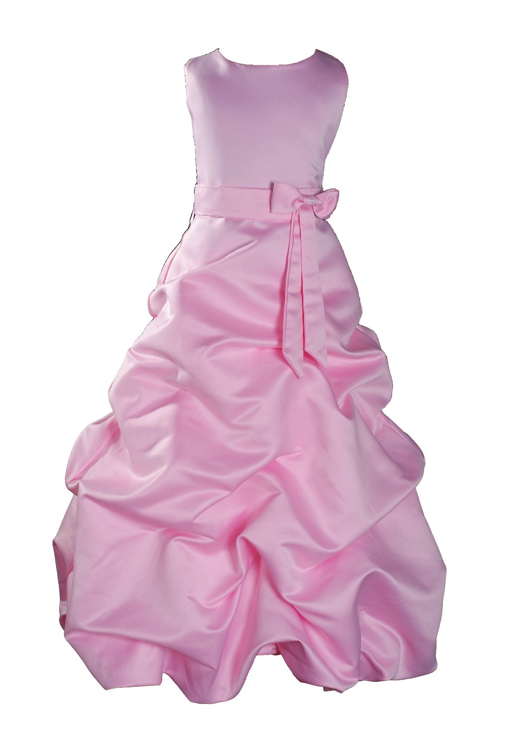Cinda Dziewczęca sukienka druhna/Komunia Święta, Rosa, 122-128