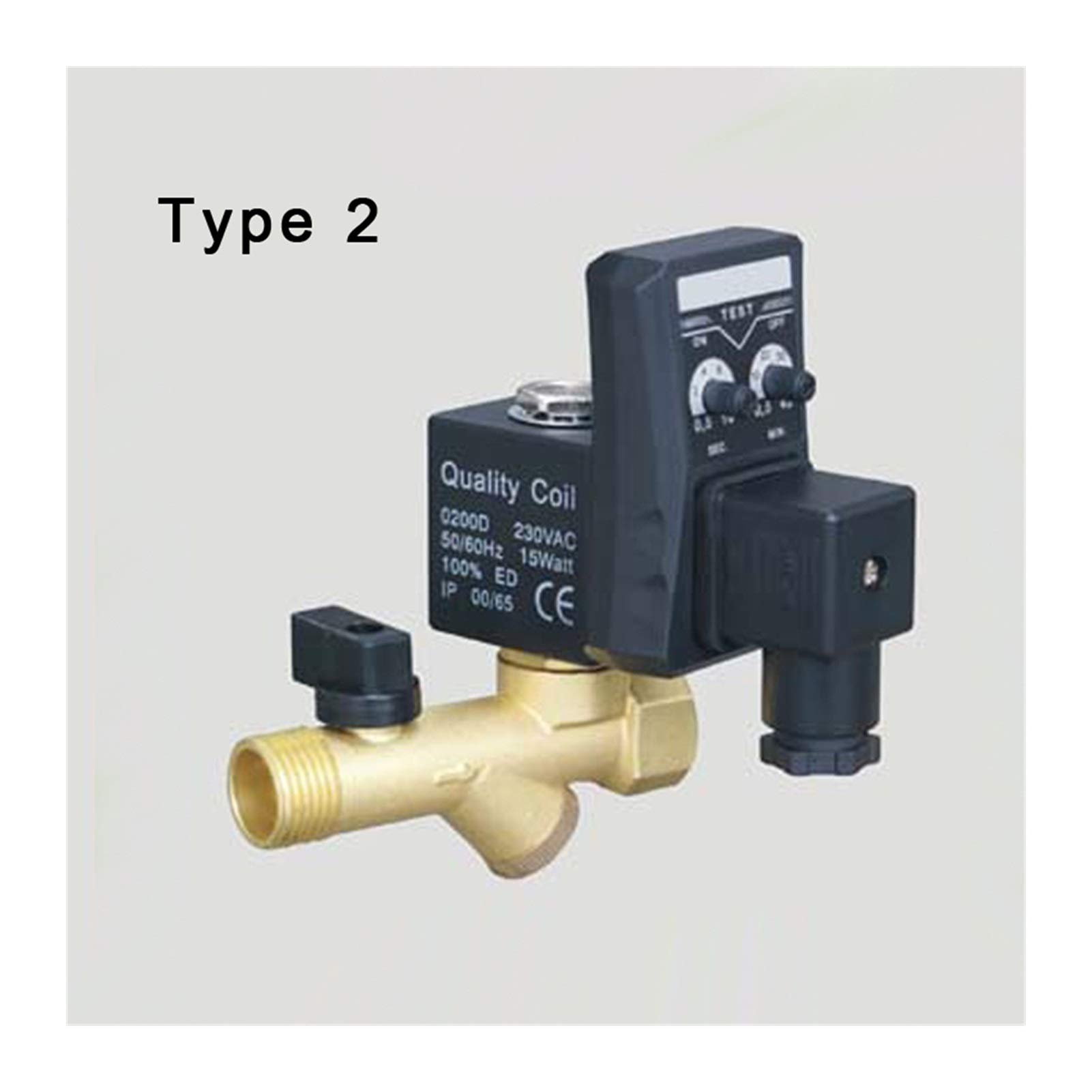 Automatyczny elektroniczny zawór spustowy DN15 1/2", 24 V, 110, 220, 380, elektroniczny zawór spustowy ciśnieniowego zbiornika powietrza (DC 24 V, kontroler)
