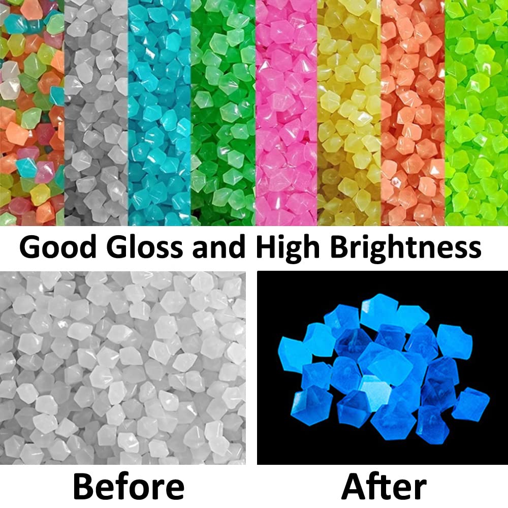 Pietre Luminose Fluorescenti | 100 Pezzi Per Giardino, Acquario O Decorazione | Brillano Al Buio - Foto 6