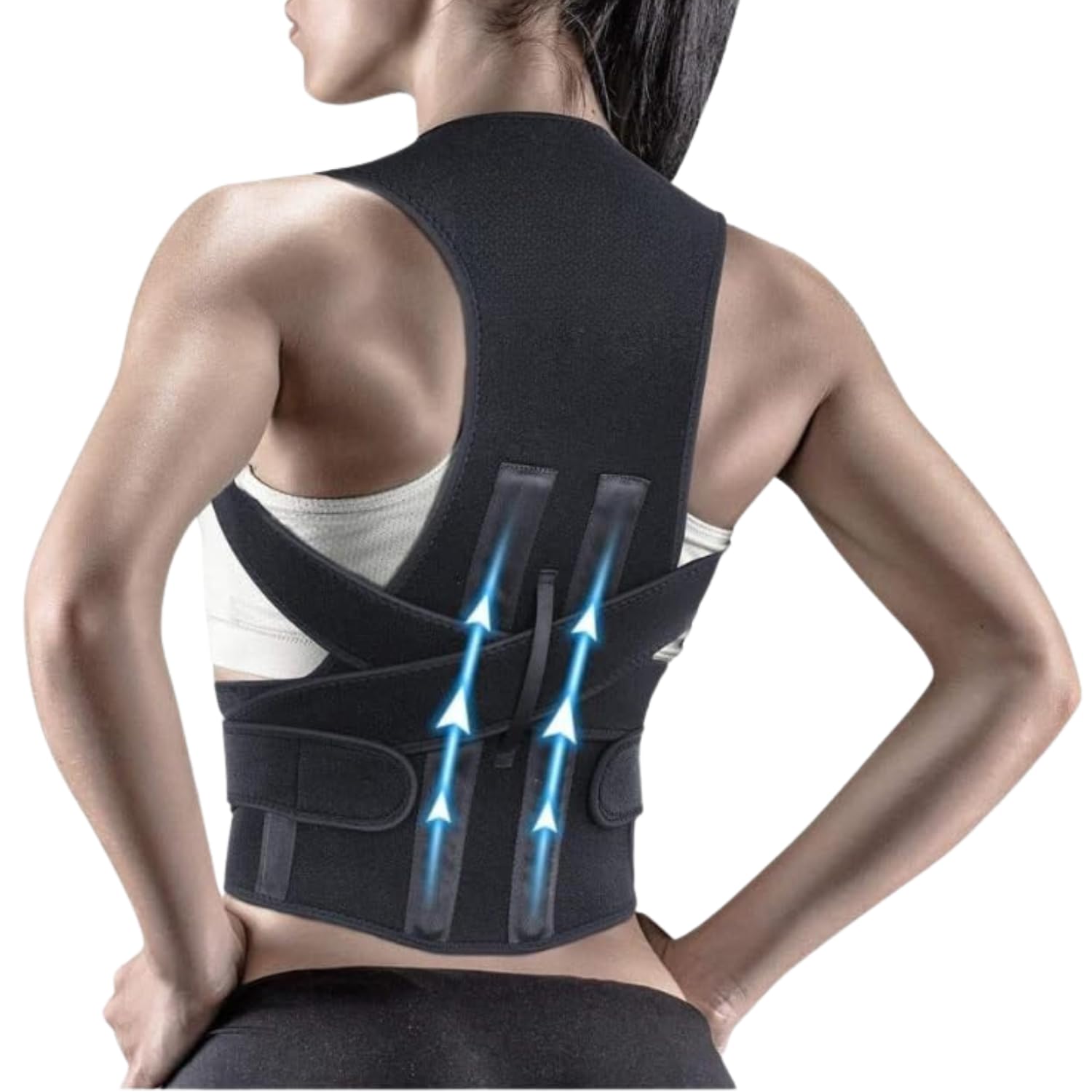Back Brace Posture Corrector for Women and Men Shoulder Straightener Adjustable Full Back Support Upper and Lower Back Pain Relief Support Belt (Universal Size)-image-10