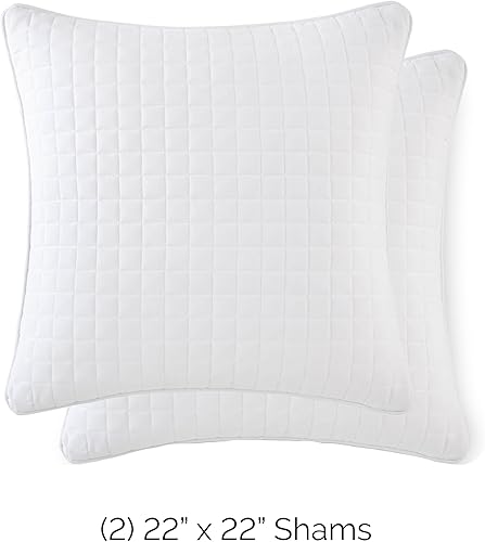 Vista 25 de Fundas Southshore Fine Linens Vilano Springs, para almohada, acolchadas, Microfibra, Pizarra, 20" x 36" 01 - Blanco brillante