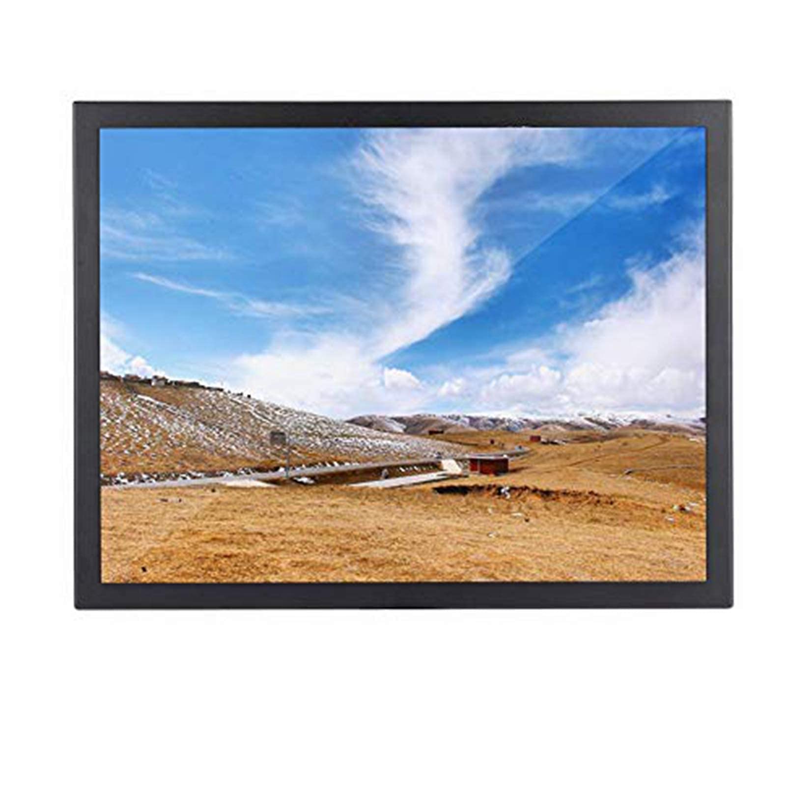 Moniteur 15 Pouces, écran Full HD 4: 3 1024 x 768, écran TFT, Prend en Charge VGA/HDMI/AV/BNC pour PC/TV/CCTV/caméra/sécurité/Ordinateur(Noir)