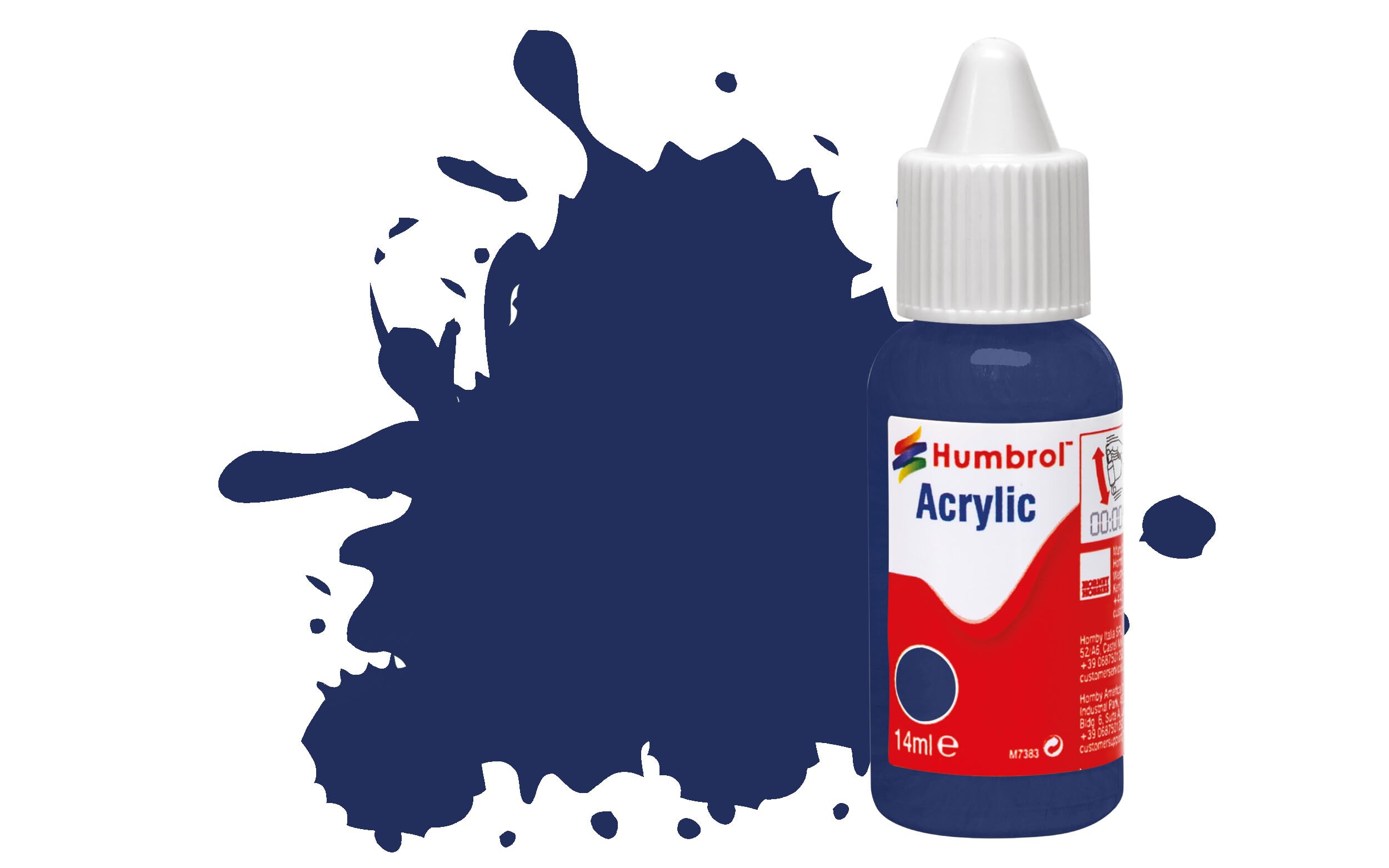 Humbrol Acrylic Paint No 15 Midnight Blue Gloss 14ml Model Making DB0015