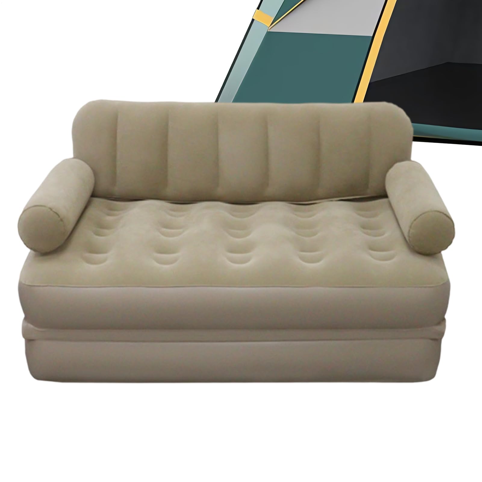 Luftsofa Mit Luftpumpe Und Als Faltbett Nutzbar | Camping Couch Zum Aufblasen Für Erwachsene Und Kinder Reisen Wandern Roadtrip Urlaub Garten Hof Terrasse