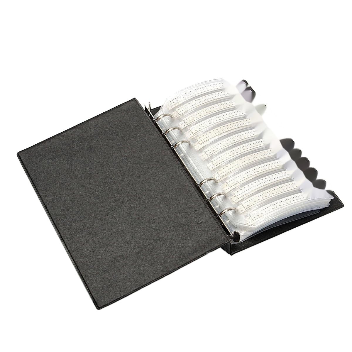 Kit surtido de resistencias de chip SMT 0402 1% SMD SMT, 8500 unidades, libro de muestras de 170 valores