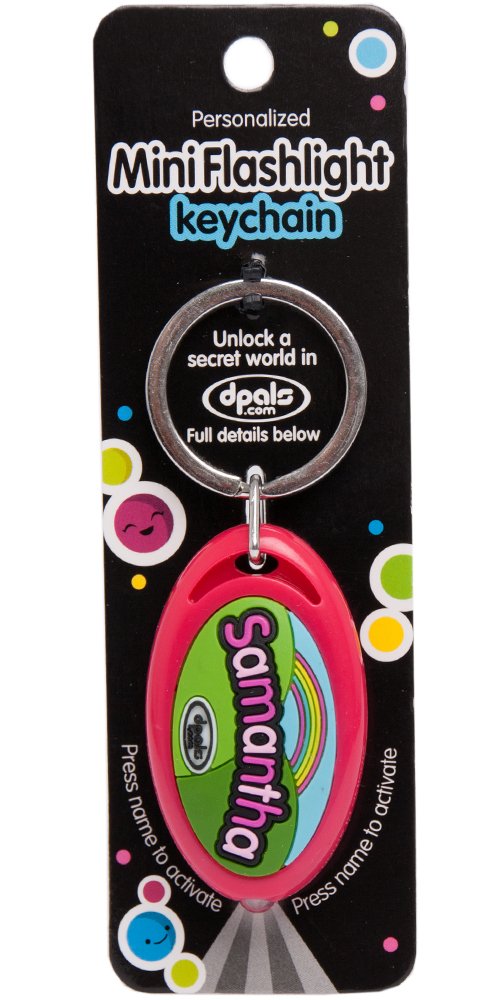 Mini Flashlight Key Chain, Samantha