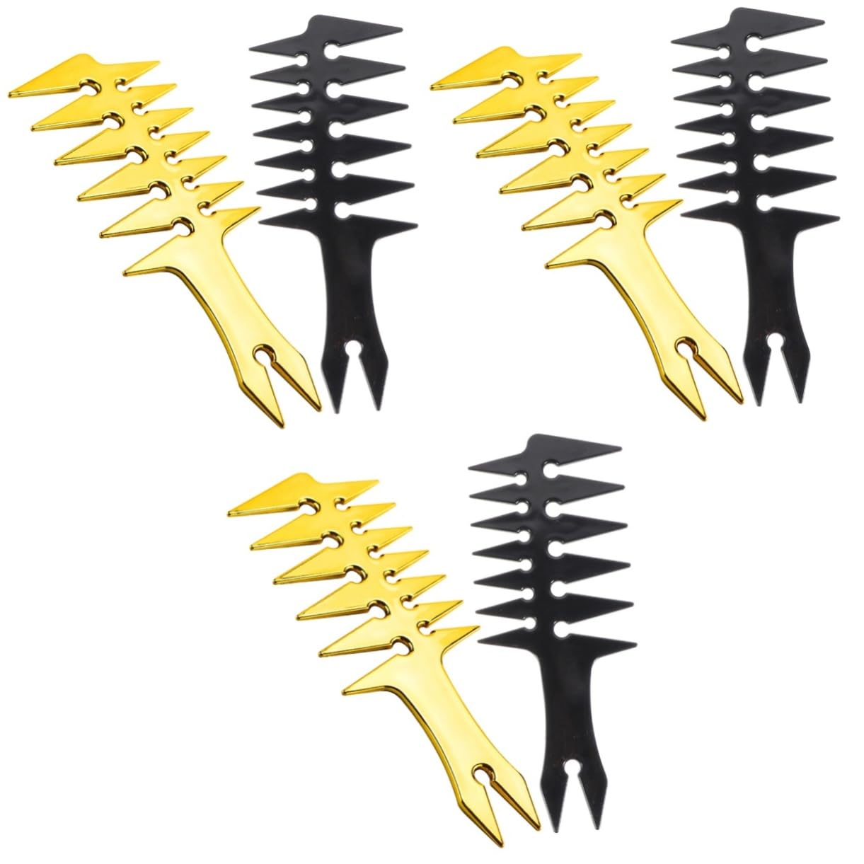 Healeved 6piezas Peine De Peluquería Retro De Peines De Estilo Multifuncional Para Salón Para Cabello Rizado y Lacio Para Uso Diario y Viajes