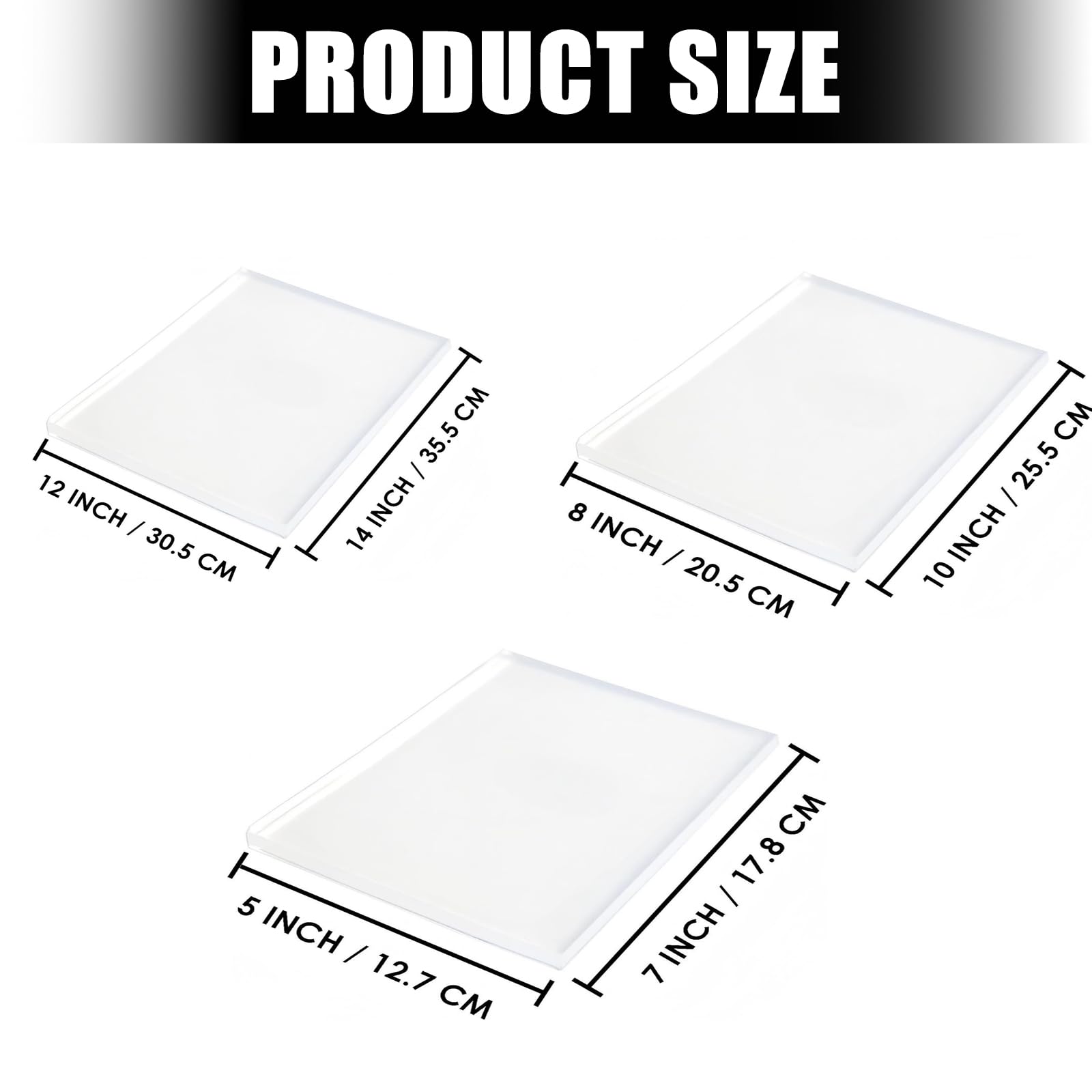 Alfombrilla de impresión de gel de silicona transparente para papel