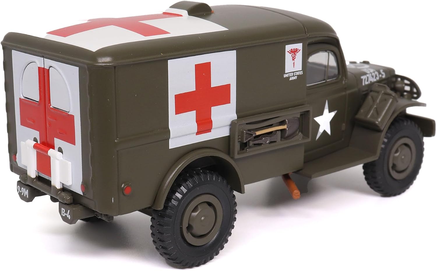Motor city classics 1:43 Scale Military Diecast Collectible | WC54 Ambulance | Militaria Diecast Model 24211-42
