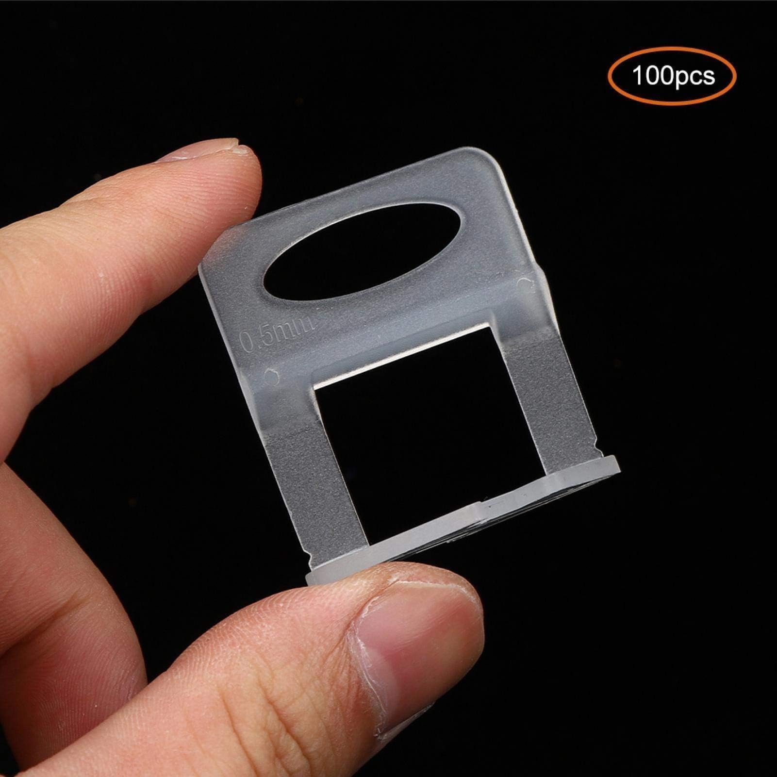 Kit De Sistema De Nivelación De Baldosas De 0,5 Mm, Alicate Para Baldosas Y 100 Piezas Cuñas Reutilizables Kit De Bricolaje Para La Instalación Profesional De Baldosas De Cerámica Y Piedra