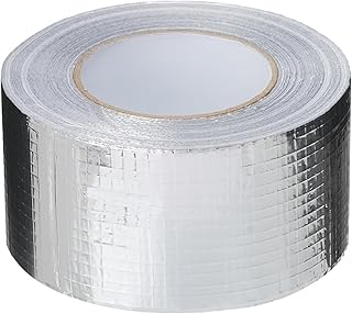Steinwolle Rohrisolierung Rockwool alukaschiert Rohrschale WLG 0,035 verschiedene Größen (VERSTÄRKTES Aluminiumband 96mm/45m)