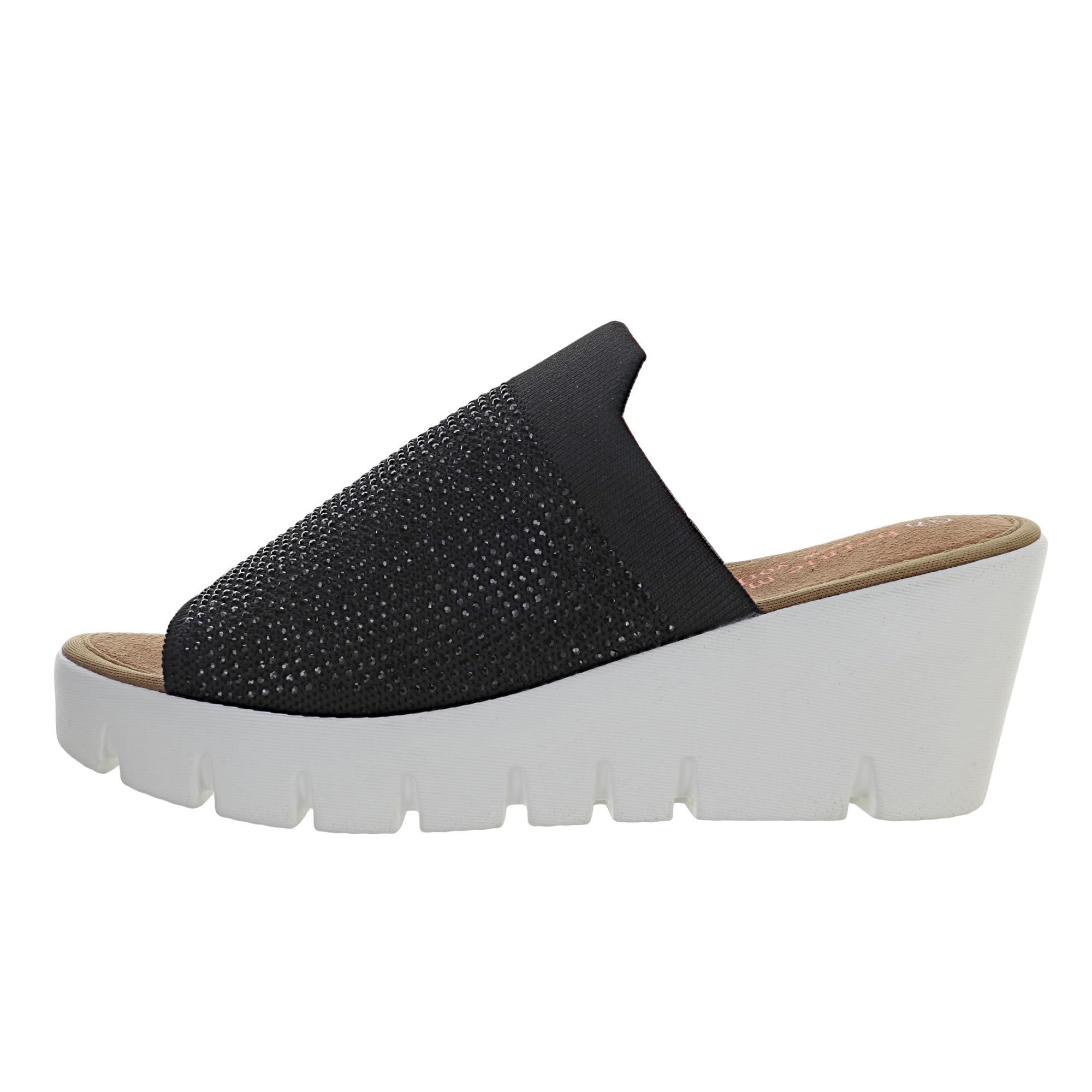 Bernie Mev Women's Venti Crystal Wedge Heel Sandal