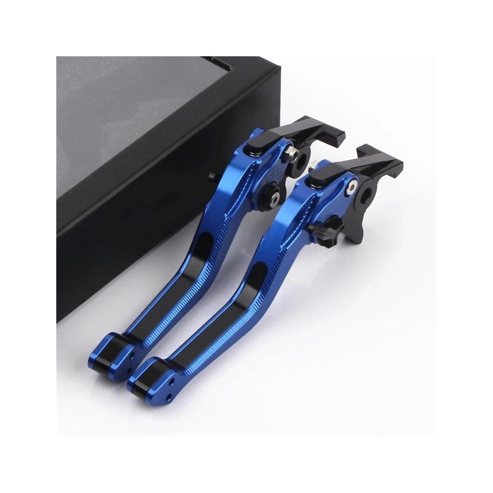 KOKOGLGBTD for Yamaha Xmax 300 XMAX250 XMAX400 XMAX125 2014-2022 Motorcycle 3D Rhombus Brake Clutch Lever(Blue Black)