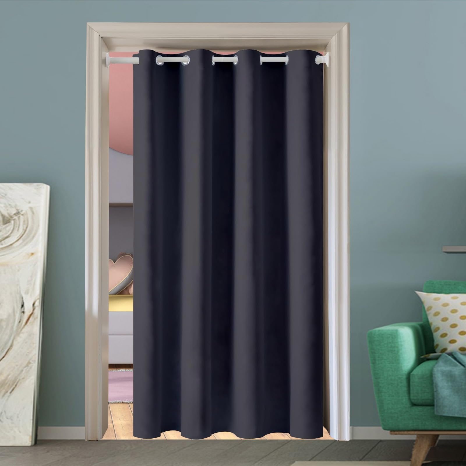 Rideau occultant 270 x 210 cm isolant anti UV anti chaleur pour fenêtre