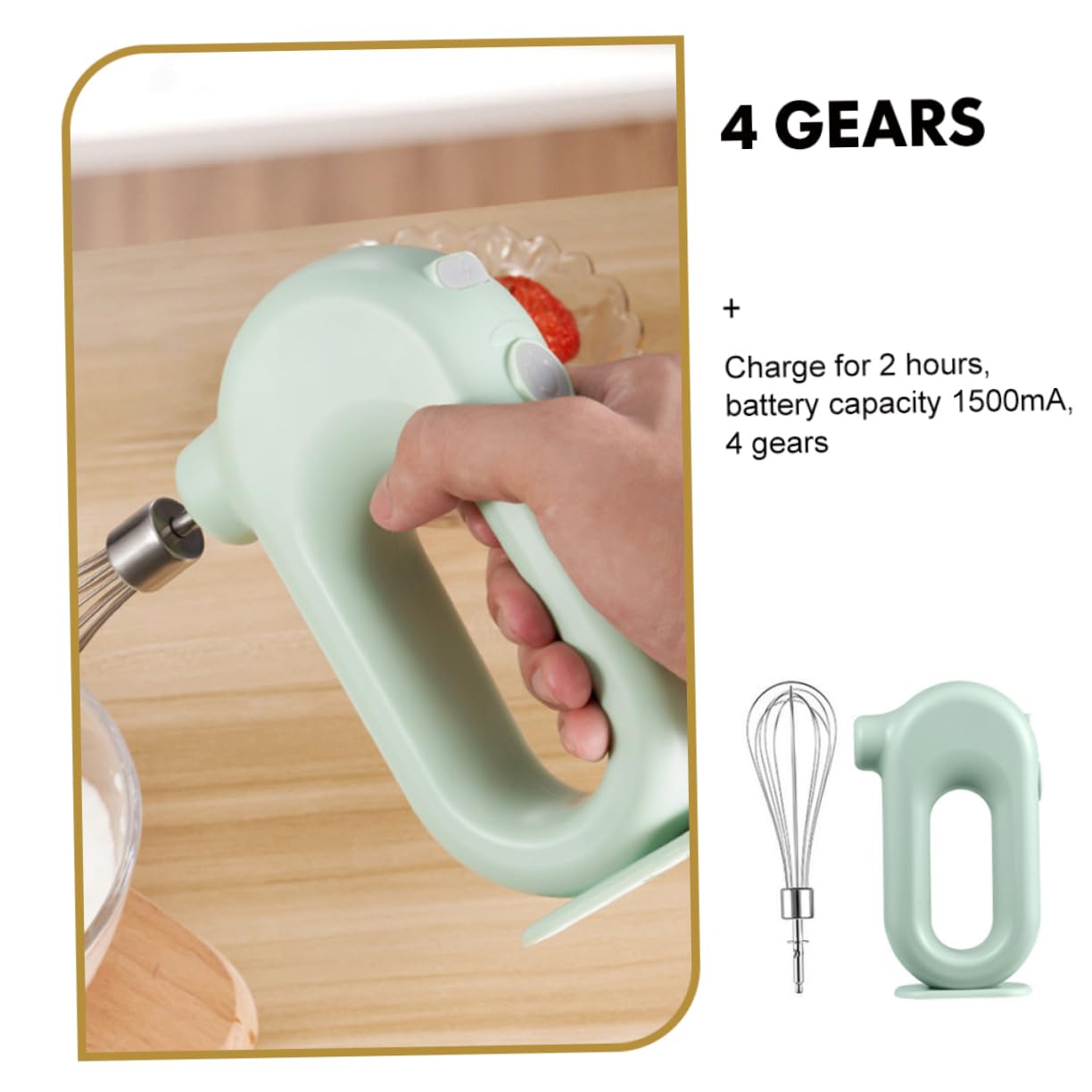 AUTSUPPL Stainless Steel Plastic Electric Hand Mixer Egg Beater Compact Design Multipurpose