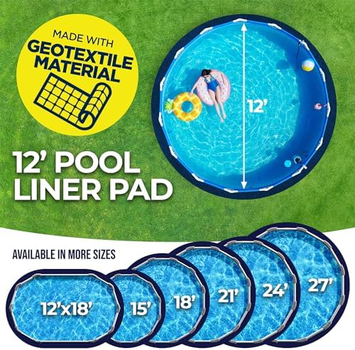 Shop Square Precut 12-Foot Round Pool Liner Pad for 12' Above Ground Swimming Pools - Puncture Prevention Extends Liner Life, Durable Eco-Friendly Geotextile Material — view 3