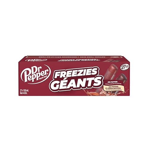 Dr. Pepper - GIANT Freezies - Freeze Pops - 27 x 150ml