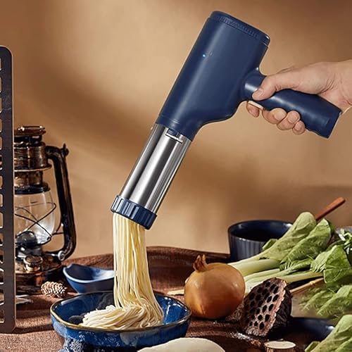 Succthrgi Electric Pasta Makers,Portable Handheld Automatic Mixers Kitchen Aid Attachments Pasta Noodle Ramen Maker Machine (Color : Blue) #TOP5