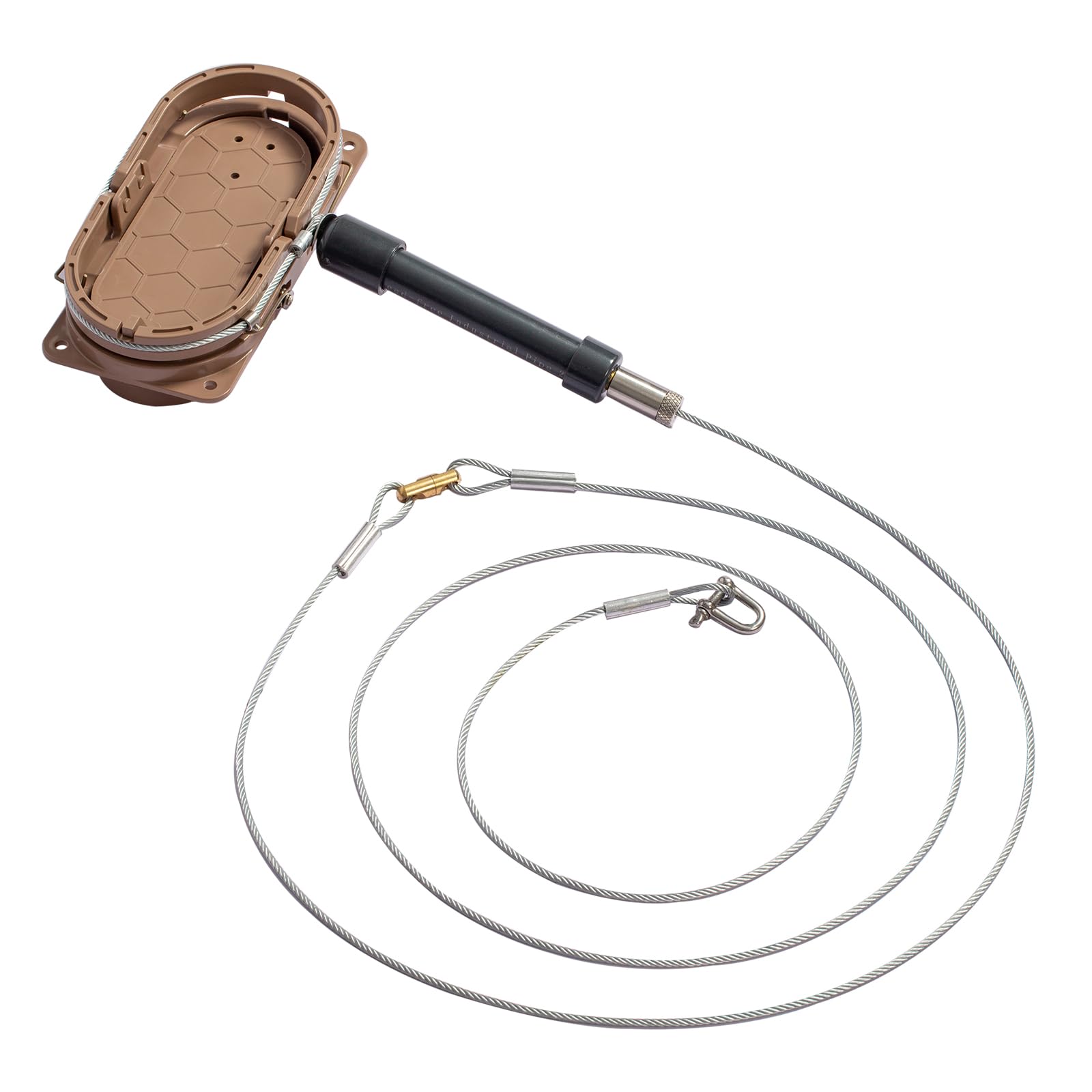 Amazon | 新型18*1050mmくくり罠+12cm踏み板新型3代目 台座一体型 台座